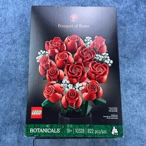 LEGO Botanicals Bouquet of Roses 10328 Building Set 822 Pcs Red Flowers Adult